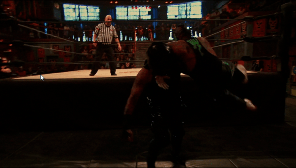 Rey Mysterio Jr. Tilt-a-Whirl DDT on Pentagon Dark