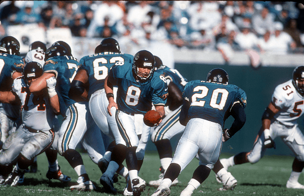Two players in the Greatest of All Teams discussion, Mark Brunell and Natrone Means