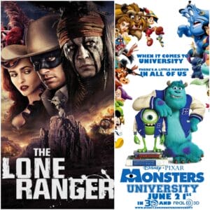 Monsters University Review and The Lone Ranger Review