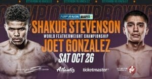 Shakur Stevenson vs Joet Gonzalez Alternative Commentary