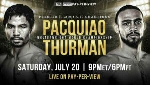 Manny Pacquiao vs Keith Thurman Alternative Commentary