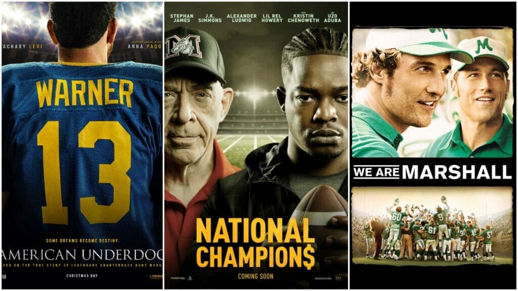 National Champions/American Underdog/We Are Marshall Review