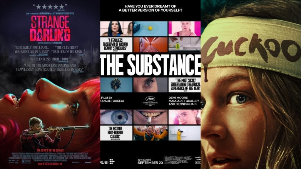 Strange Darling/Cuckoo/The Substance Movie Review